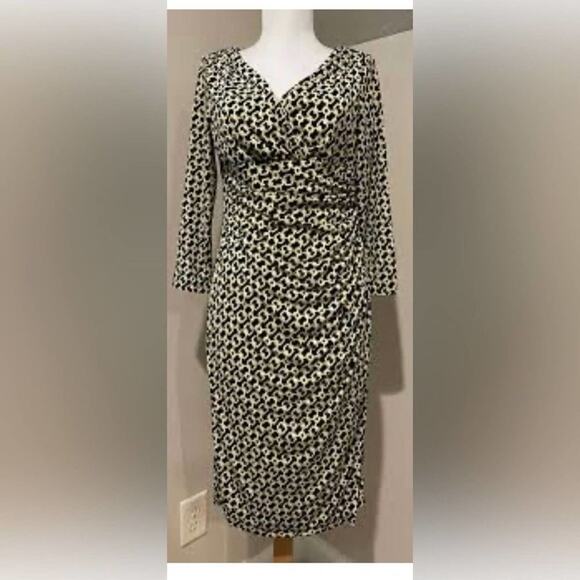 LAUREN RALPH LAUREN RUCHED SIDE‎ DRESS SIZE 12 - Picture 7 of 9